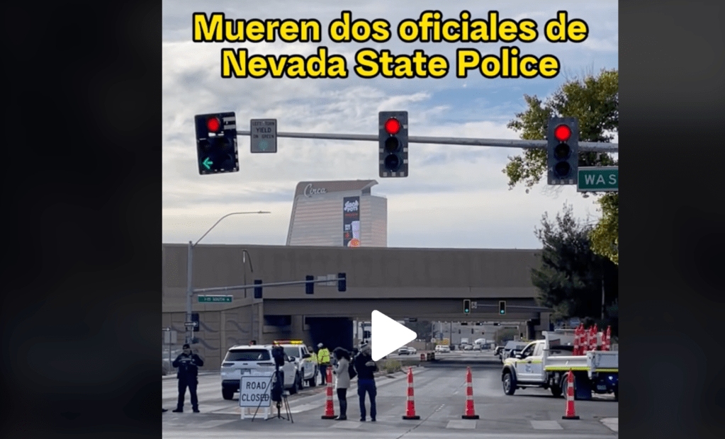 VIDEO: Driver arrested after 2 troopers killed in Las Vegas freeway hit-and-run was impaired, police say